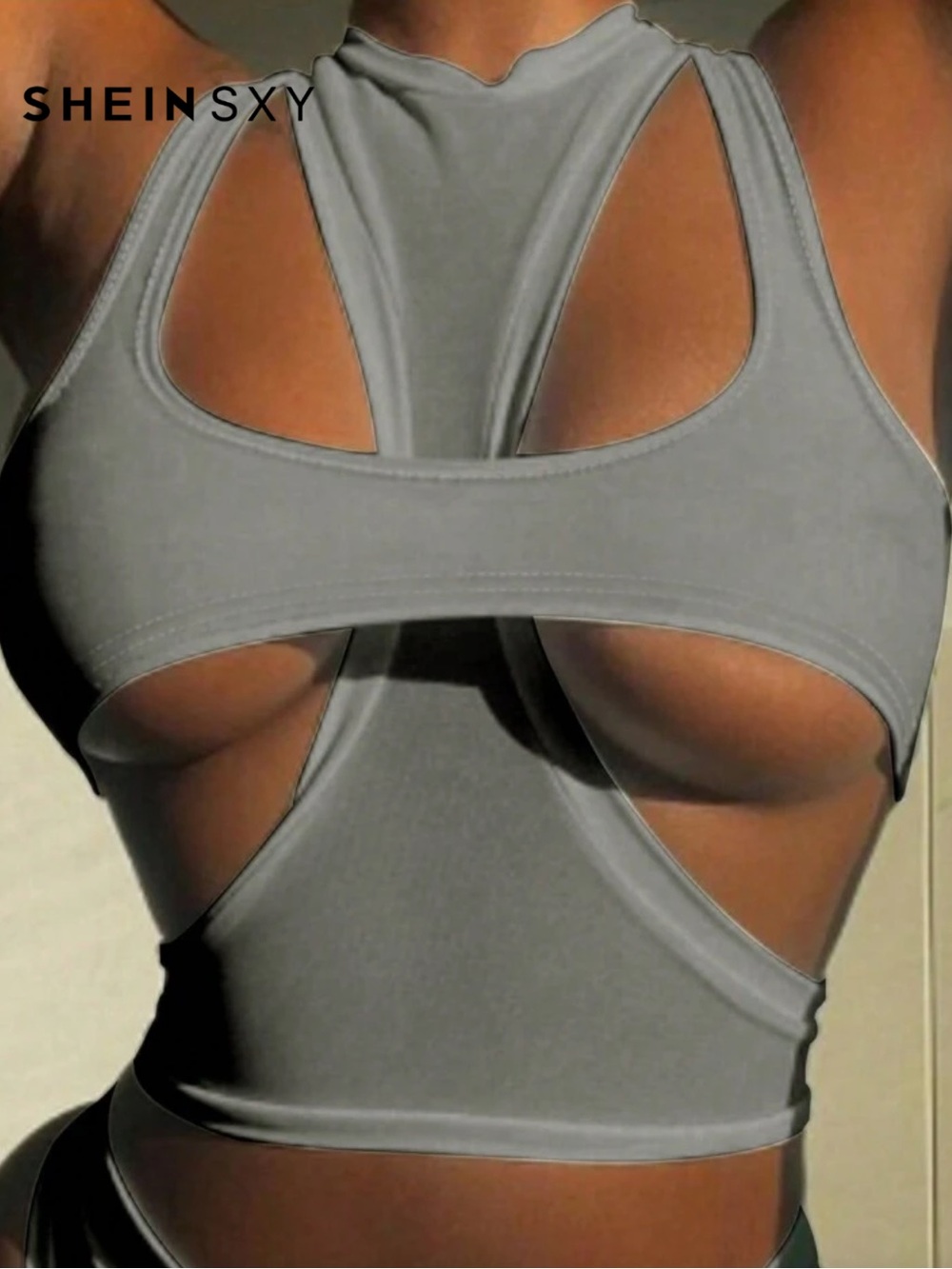 SHEIN Sheinsxy Sexy Cutout Crop Tank Top  Shirt